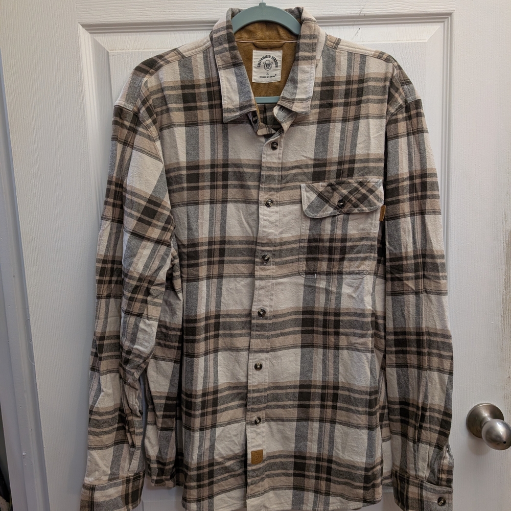 Plaid Button-Up Shirt